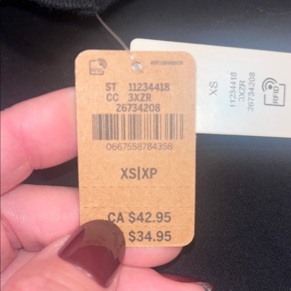 Pink brand Black Long Sleeve Tee with Logo - Picture 6 of 6